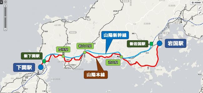 １８旅２０１１―２０１２・山陽本線編 VIII ～岩国駅―博多駅、徳山駅からは新幹線に乗って～ : 鉄路の響きを追って