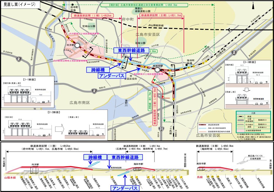 新白島駅の発車標、「呉線経由 糸崎行き」 はどのように表示される？