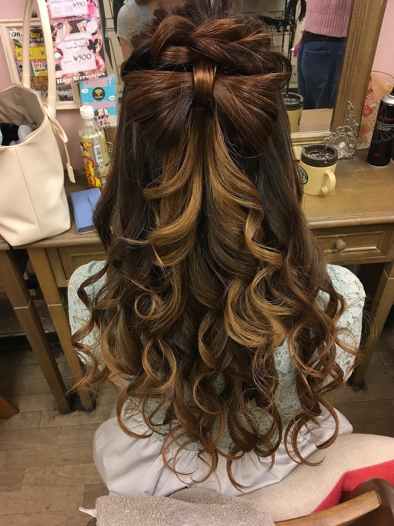 くしゅくしゅサイドアップ⋈♡*｡ﾟ #hair #hairarrange #ヘアセット