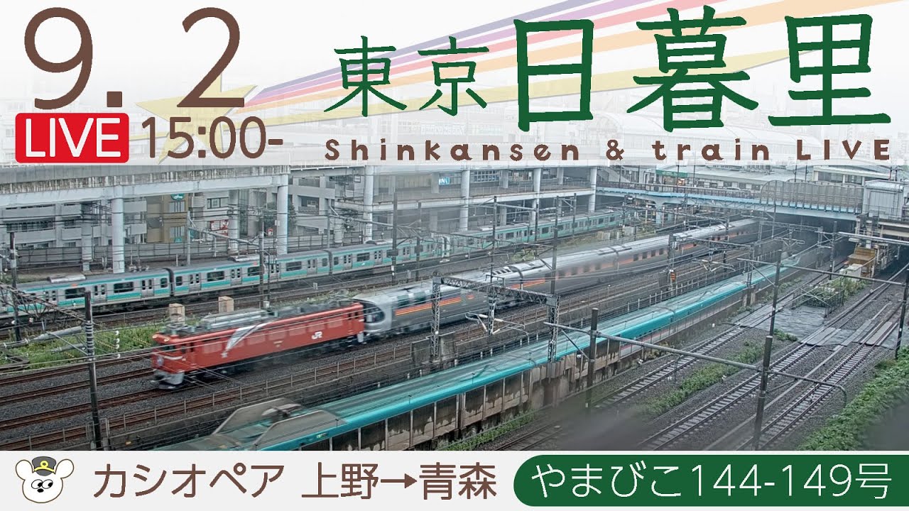 LIVE 🇯🇵 日暮里鉄道ライブカメラ 2023-01-25 03:00-