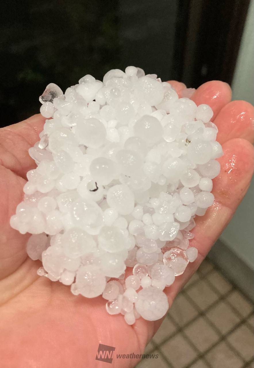 昨日のゲリラ雷雨の様子 雹、アラレも 注目の空の写真 ウェザーニュース