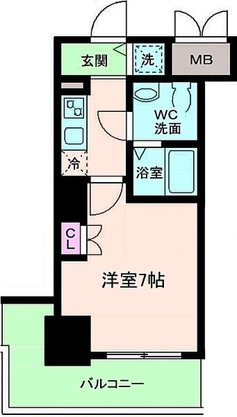 ホームズ】エス・キュート尼崎2[1K/7階/23.5㎡]。賃貸マンション住宅情報