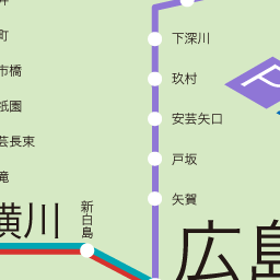 JR西日本 広島エリア(西条、海田市、向洋、天神川、新白島、横川、西広島、新井口、五日市、宮島口、岩国、新山口、厚狭、新下関) LED電光掲示板  発車標シミュレーター