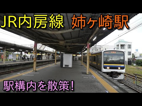 JR内房線 姉ヶ崎駅 構内を散策 (Japan Walking