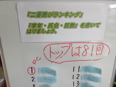 2月21日(土)なわとび大会 ｜ 精道三川台小学校