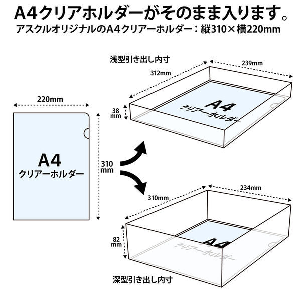 TOA4-S3W1 浅型3段深型1段レターケース TRUSCO 引出し数4