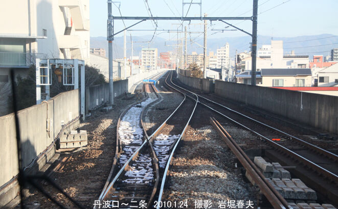 山陰本線配線図 その１(京都～二条): 懐かしい駅の風景～線路配線図とともに