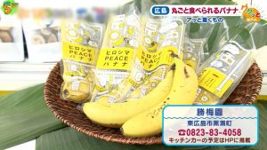 皮ごと食べられる広島産バナナ 県内各地をキッチンカーで巡回販売