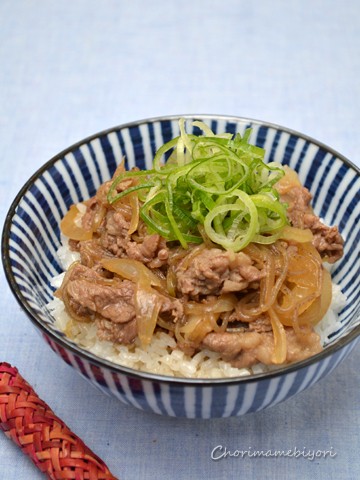 ゼラチン活用術⑱～汁だく牛丼。完熟トマトのごまドレッシングのサラダの晩ご飯。 : ちょりまめ日和