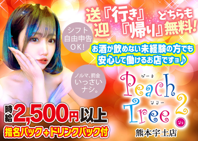 Peach Tree 2 熊本宇土店(ピーチツリーツー)｜宇土のボーイ・黒服求人情報｜キャバキャバ