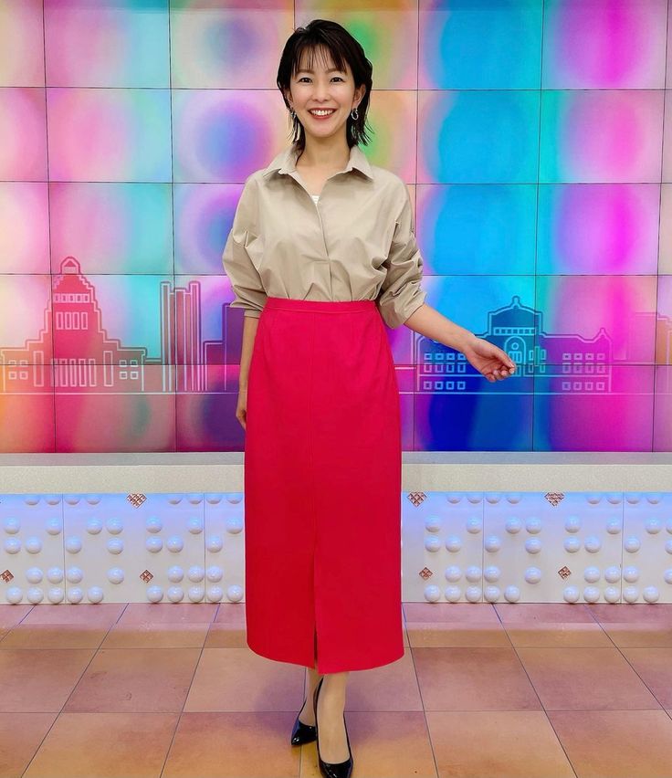 今村涼子さん #今村涼子#気象予報士#衣装#トップス#RESPEC#グラン山貴 今村さん身長#167cm