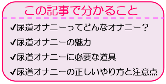 尿道オナニーとは？気持ち良いやり方や道具と危険性を解説！女性もできる？ - Leisurego(レジャーゴー)