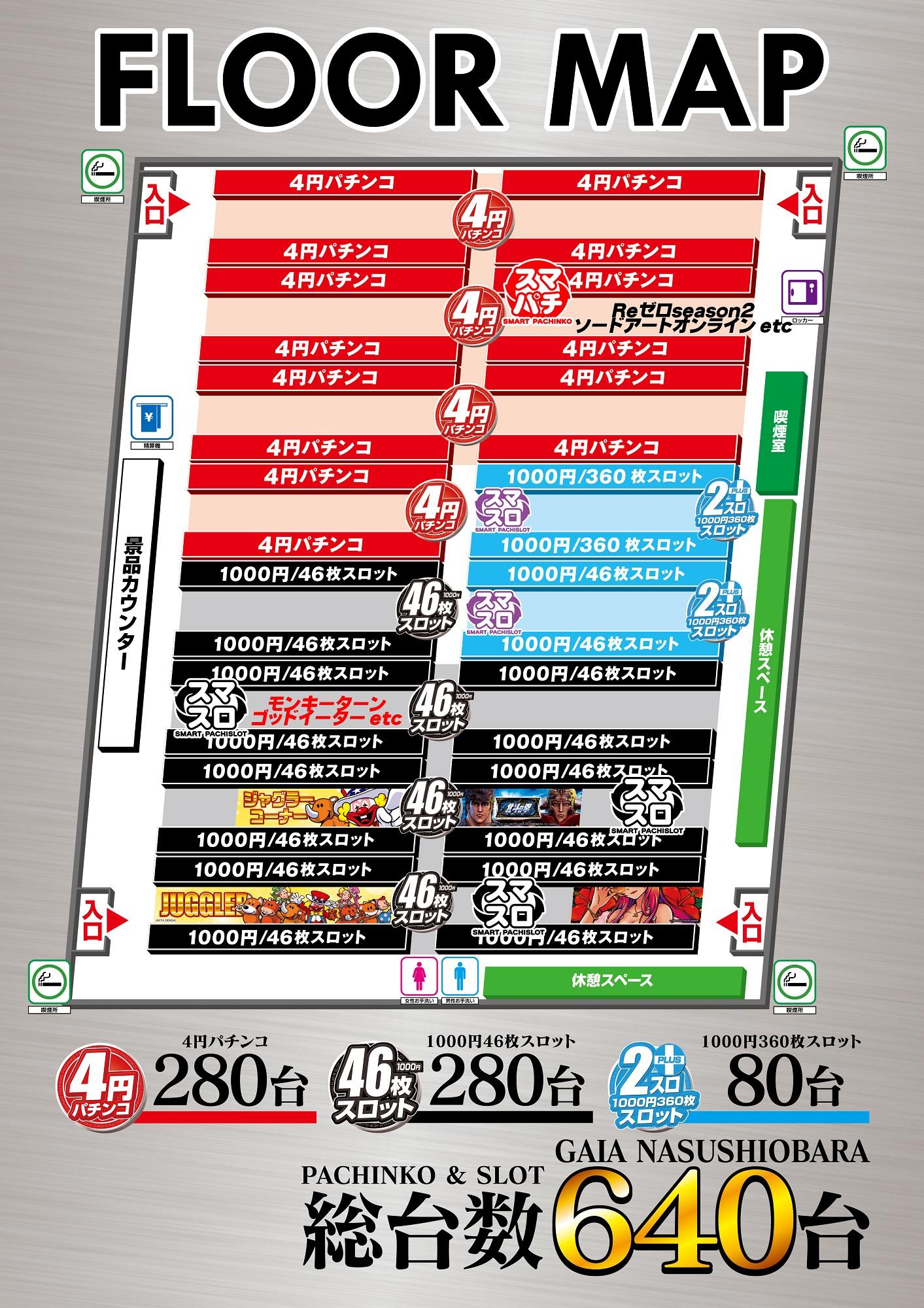 ガイア那須塩原店(栃木県)の来店レポート(2022月08月06日)｜DMMぱちタウン