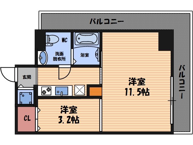 エス・キュート尼崎Ⅱ | 尼崎駅徒歩2分、昭和南通３丁目の1K賃貸マンションです。